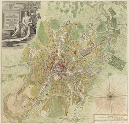 Mapa de Moscú, 1739