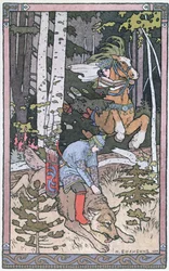 Escena de un cuento de hadas ruso, 1899