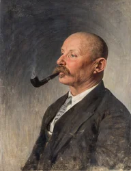 Retrato del escritor Aleksey Pavlovich Chapygin (1870-1937)