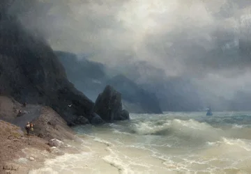 Orilla del mar por Aivazovsky, Ivan Konstantinovich (1817-1900)