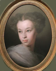 Retrato de Natalia Alexandrovna Pushkina, condesa de Merenberg, 1836-1913, hija del poeta, 1849