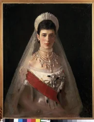 Retrato de la emperatriz María Feodorovna, princesa Dagmar de Dinamarca