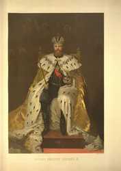 Retrato de coronación del Emperador Alejandro III del Álbum de Coronación, 1883