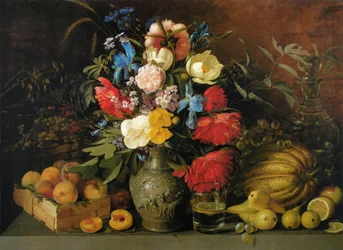Flores y frutas, 1839