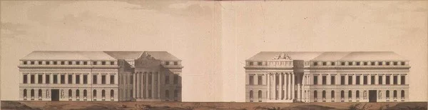 Plan para la Plaza frente al Almirantazgo, c.1770
