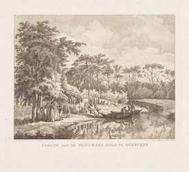 Empresa a orillas del lago Brouwerskolk en Overveen Rostro de Brouwers-Kolk en Overveen (título sobre el objeto)