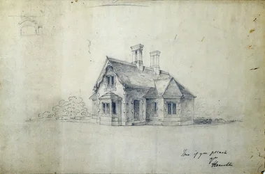 Station House, c.1850 (lápiz sobre papel)
