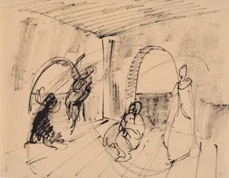 Boceto para la pintura "Hécuba"