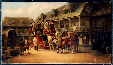 Embarcando en el coche hacia Londres, 1879