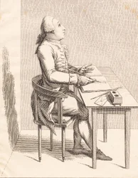 Un caballero en un escritorio