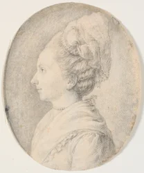 Retrato de Mujer. Perfil a la Izquierda