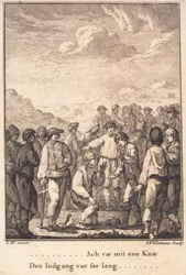 Niels Kok en el cadalso