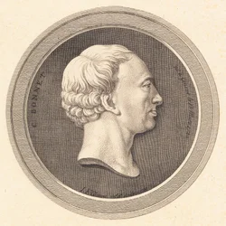 Medallón en relieve con retrato de Bonnet