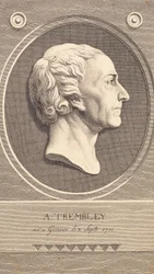 Medallón en relieve con retrato del zoólogo Abraham Trembley