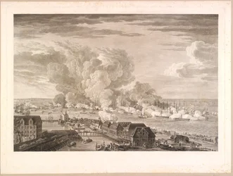 La batalla de Reden el 2 de abril de 1801