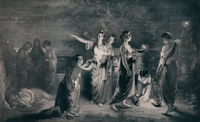 Las vírgenes prudentes y necias, c1900, 1911