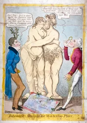 Estatuas previstas para Waterloo Place, 1821