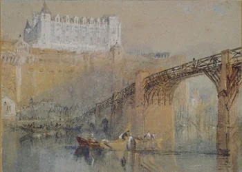 El castillo de Amboise, c. 1830