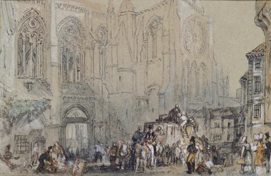La Iglesia de San Julián, Tours, c. 1830
