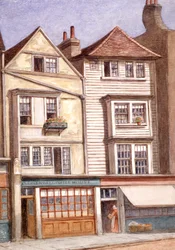 Casa de café de Clerkenwell, Clerkenwell Green, Finsbury, Londres, 1871