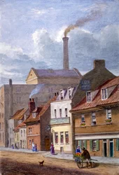 La posada del Ciervo Blanco, High Street, Shadwell, Londres, c1865