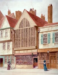 Vista de Trinity Hall, Aldersgate Street, Ciudad de Londres, 1780