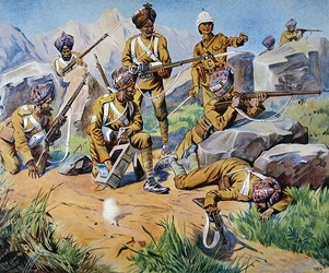 Tropas indias en la bahía