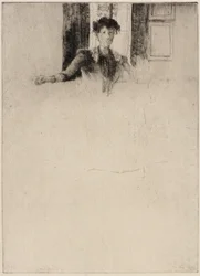 Boceto junto a la ventana