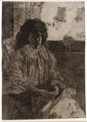 Boceto junto a la ventana nº 2