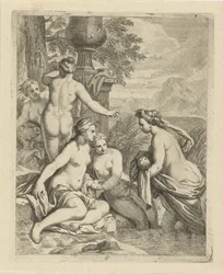 Thetis vuelve a sus ninfas de agua Escenas de la vida de Aquiles (título de la serie) Vitam et mortem achilli (título de la serie)