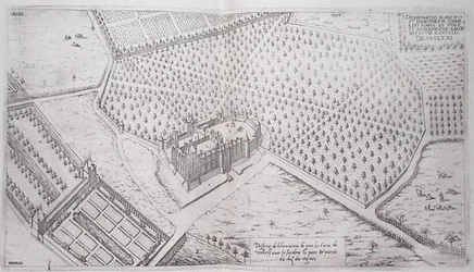 Chateau de Vallery con jardines, parque y parte del viñedo, de 