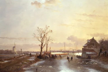Escena de invierno, 1853
