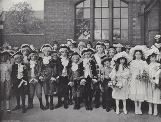 Festival del Primero de Mayo en Knutsford, los niños