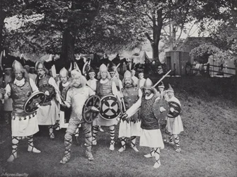 El Espectáculo de Sherborne, Ataque de los Daneses