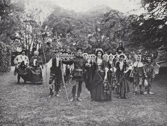 El Espectáculo de Sherborne, Bailarines Morris en el Bosque