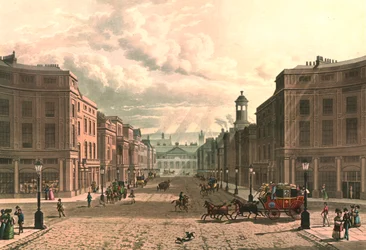 Regent Street desde Piccadilly, c. 1822