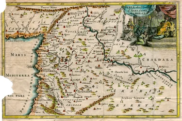 Mapa de Siria, después de la muerte de Alejandro Magno