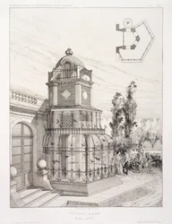 Aviario para pájaros cantores, de un volumen de diseños de varios arquitectos, pub. Morel & Cie, París