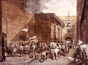 La cervecería Hour Glass, Londres, 1821