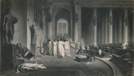 La muerte de César. Julio César, c1870