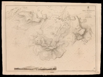 Grecia, el Peiraeus o Puerto Drako inspeccionado por el Comandante Thomas Graves, H.M.S. Beacon 1840