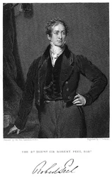 Robert Peel, estadista británico del siglo XIX