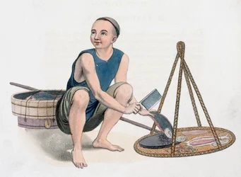 Un pescadero, 1800