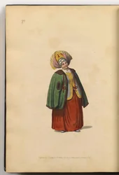 Esposa comerciante de Kaluga De: Los trajes del Imperio Ruso