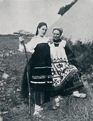 Dos mujeres de Ryazan, Rusia Central, 1912