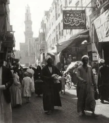 Bazar de El Ghoria, El Cairo, Egipto, siglo XX