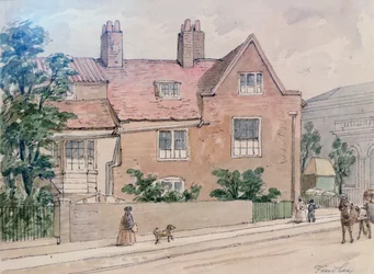 Casas Antiguas en Kennington Green, 1855