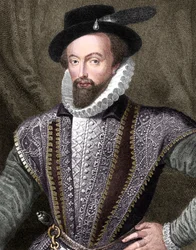 Sir Walter Raleigh, escritor, poeta, cortesano, aventurero y explorador inglés, 1821