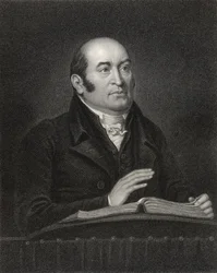 Robert Hall, grabado por Samuel Freeman (1773-1857), de «National Portrait Gallery», volumen III, publicado hacia 1835