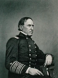 David Glasgow Farragut (1801-70), grabado después de una fotografía de William G. Jackman